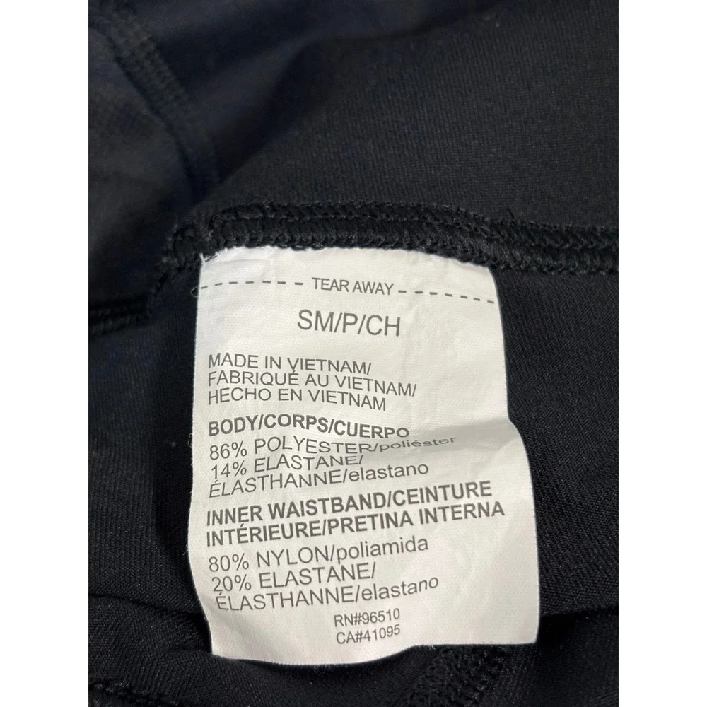 Under Armour Women's Geometric‎ Print Black Blue Cropped Leggings Size Small